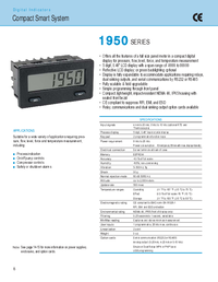 Thumbnail of document Data Sheet - 1950 Series Digital Indicators